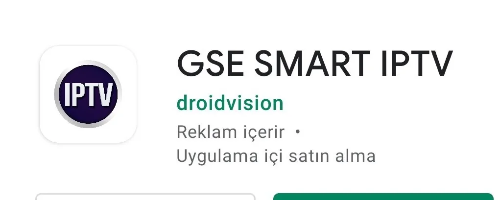 Gse Smart Iptv kurulum ekranı 1