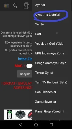 Iptv Extreme kurulum ekranı 3