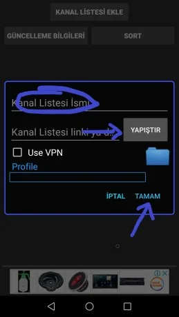 Iptv Extreme kurulum ekranı 5
