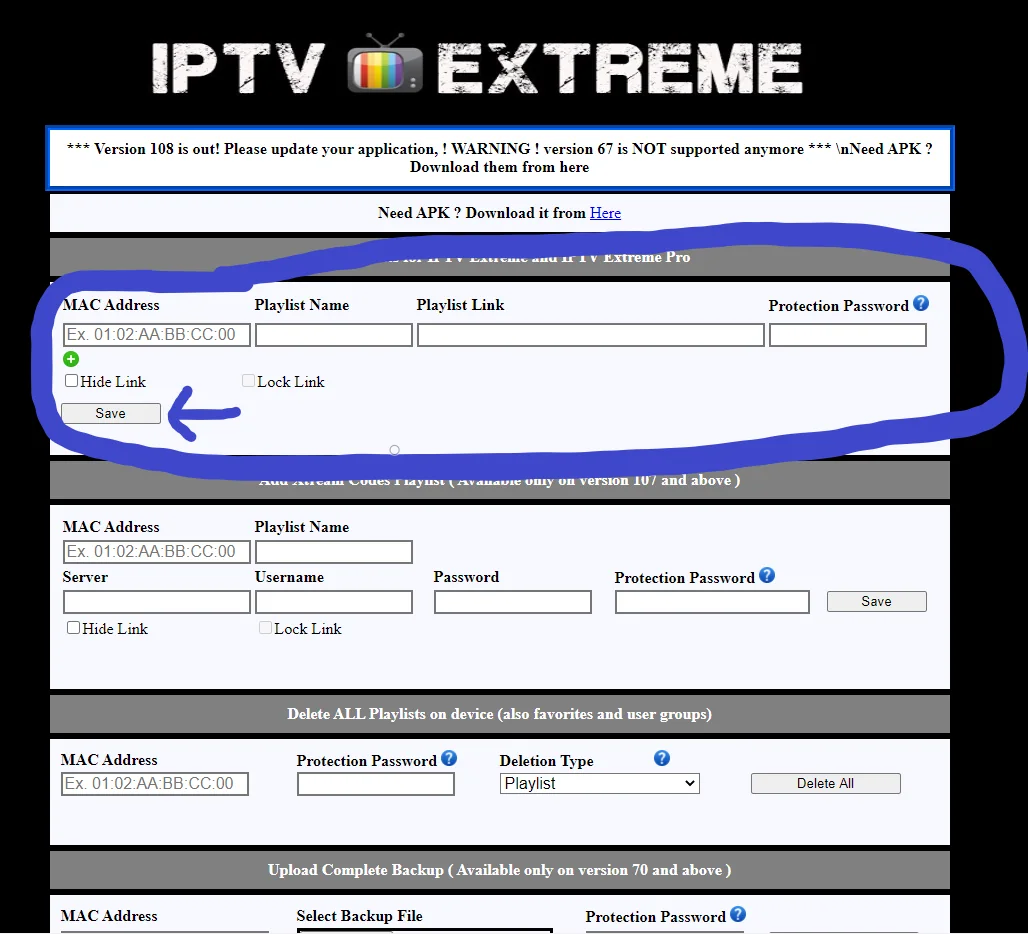 Iptv Extreme kurulum ekranı 7