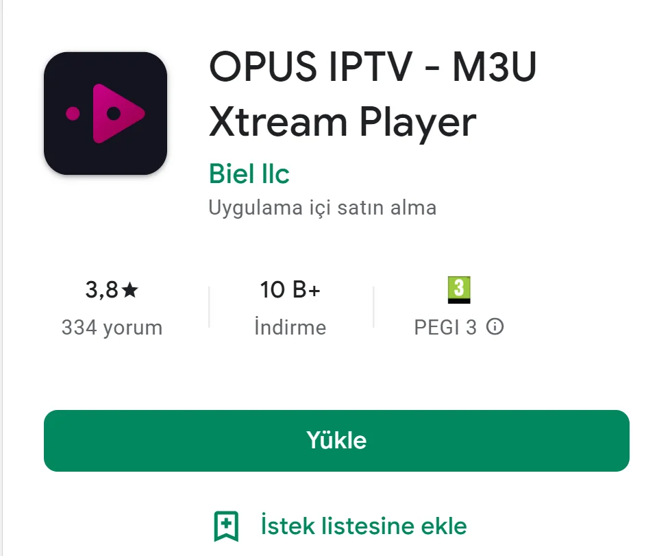 Opus Iptv kurulum ekranı 1