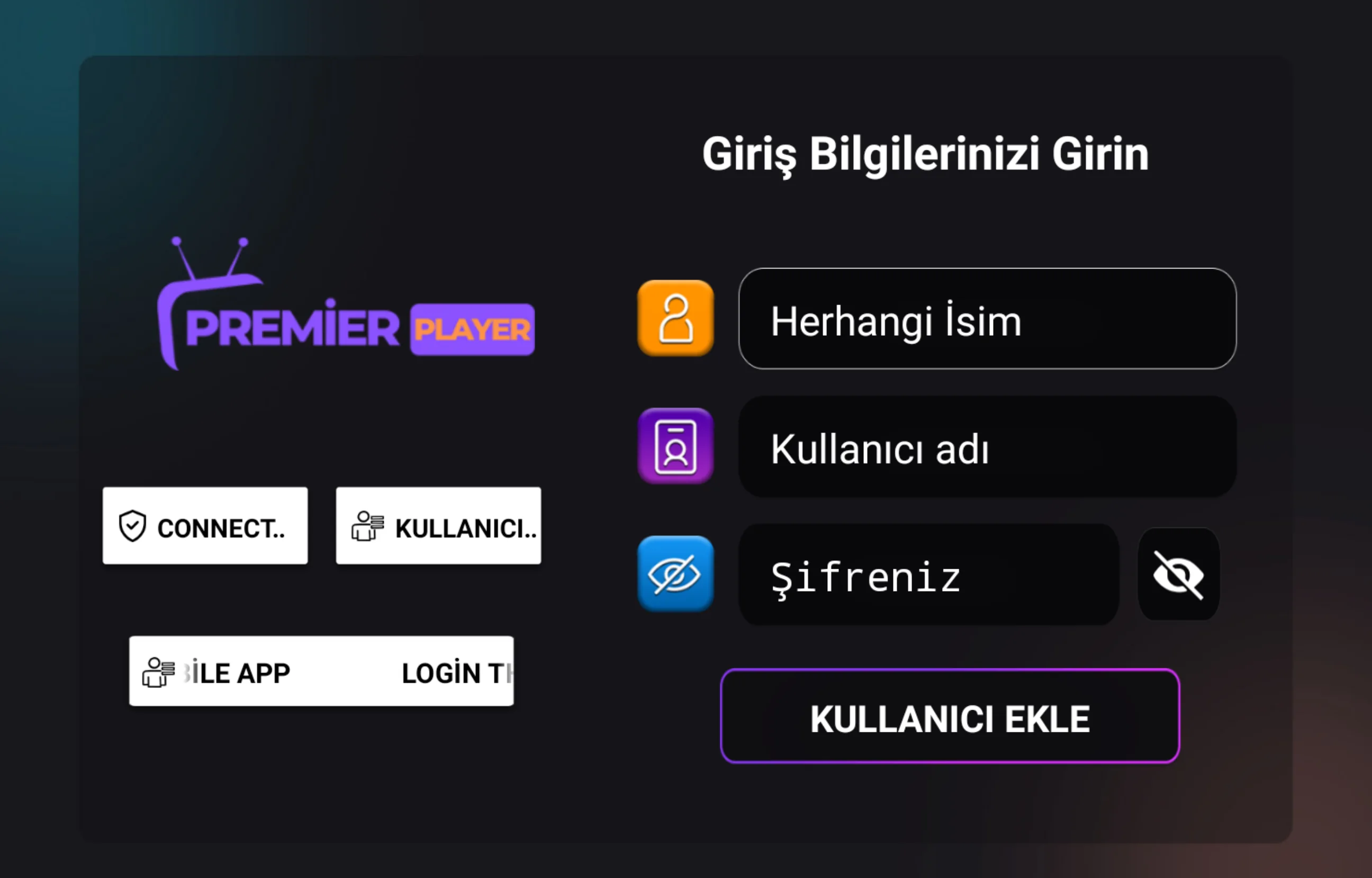 Premier Player kurulum ekranı 1