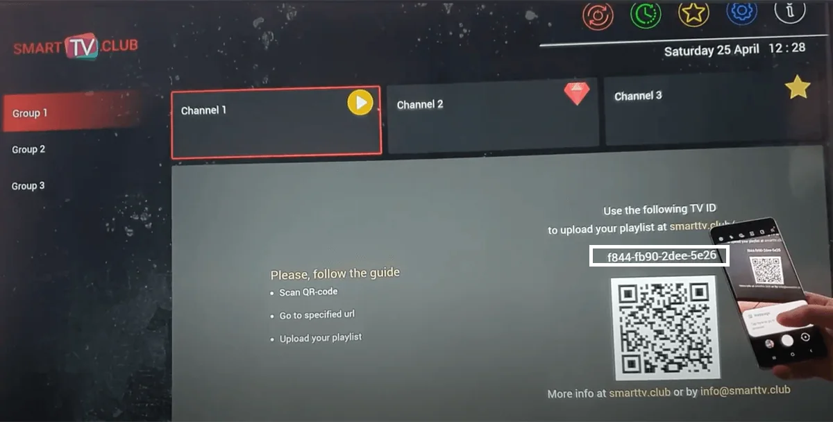 Smart Tv Club kurulum ekranı 2