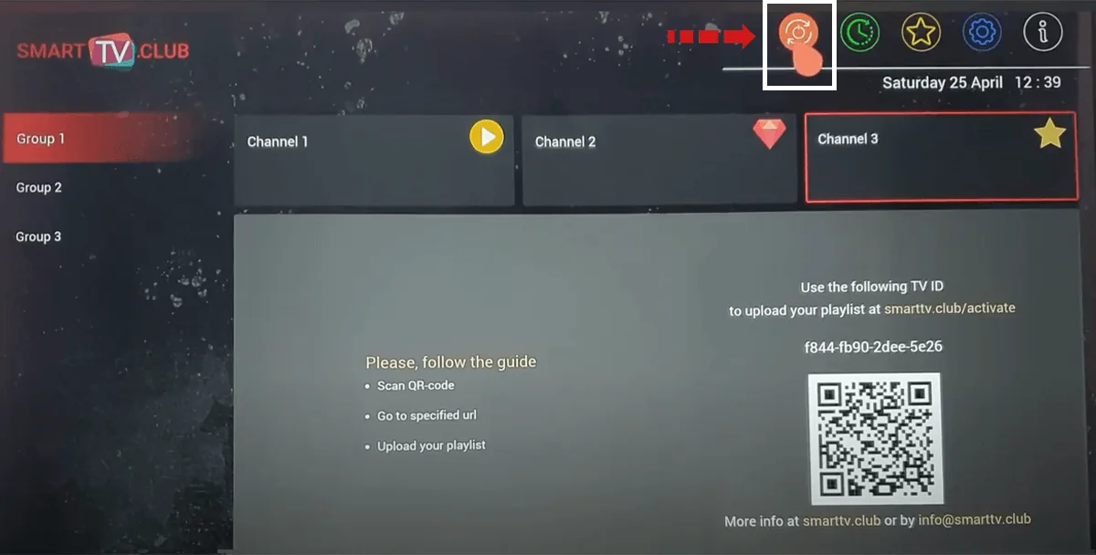 Smart Tv Club kurulum ekranı 4
