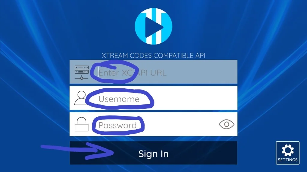 Xciptv Player kurulum ekranı 2